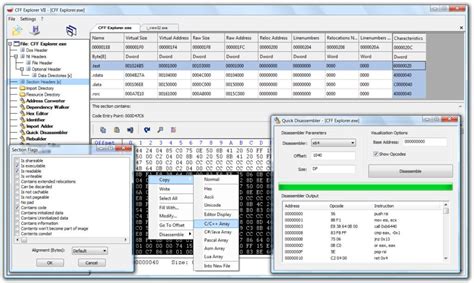 CFF Explorer is a suite of tools for portable executable (PE) .